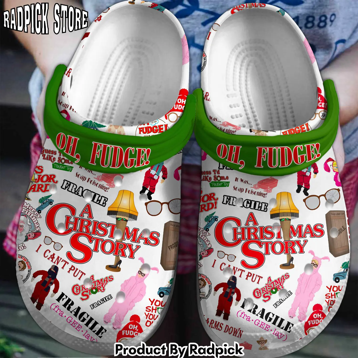 Radpick a chrismas story movie crocss crocband clogs shoes comfortable for men women and kids footwearelite exclusive rp6528356